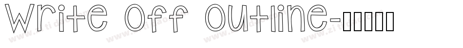Write Off Outline字体转换